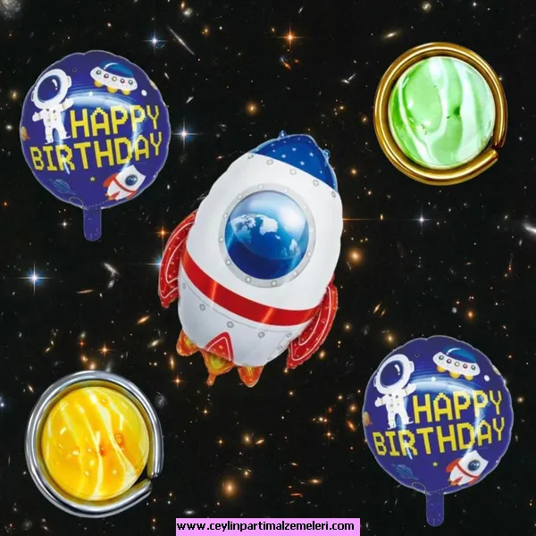 Uzay Temalı Folyo Balon Set